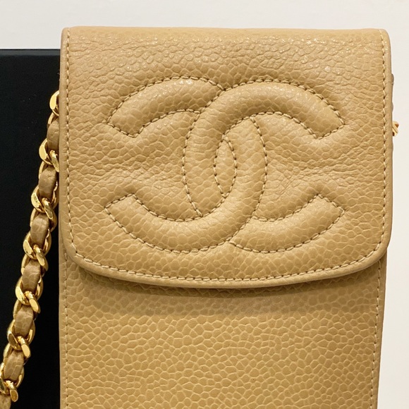 CHANEL CAVIAR SMALL CROSSBODY BAG with Chain - Picture 3 of 10